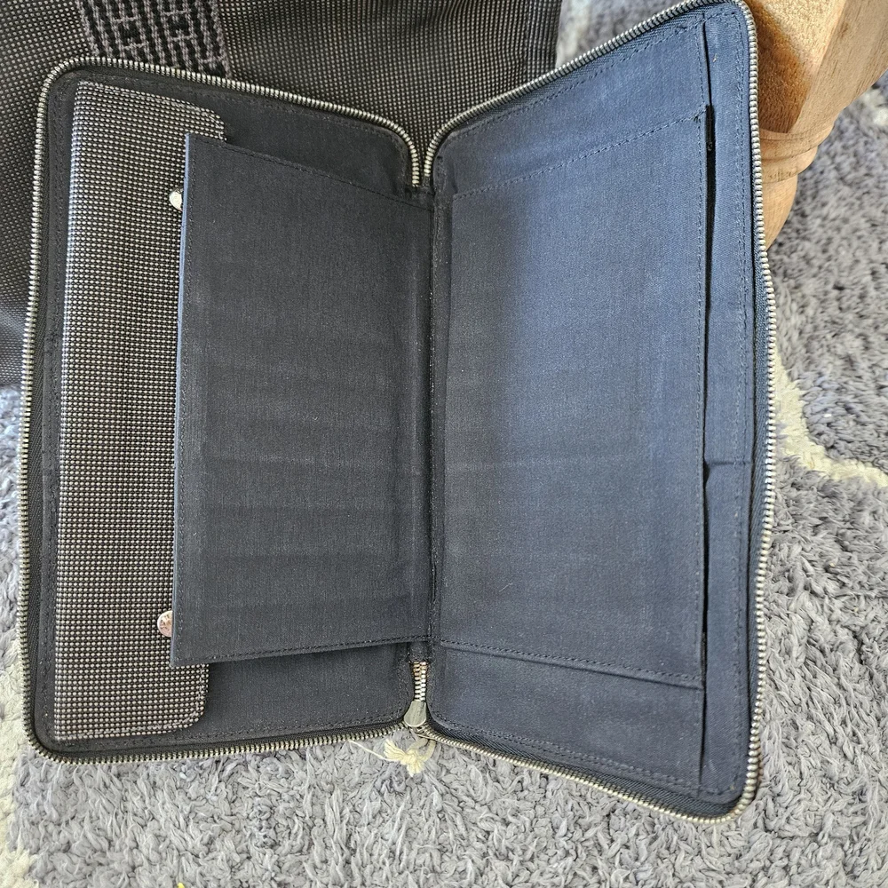 Hermes Canvas Tote Bag with Hermes Matching Wallet - Picture 4 of 16